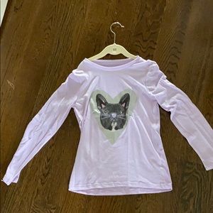 Girls purple long sleeve shirt